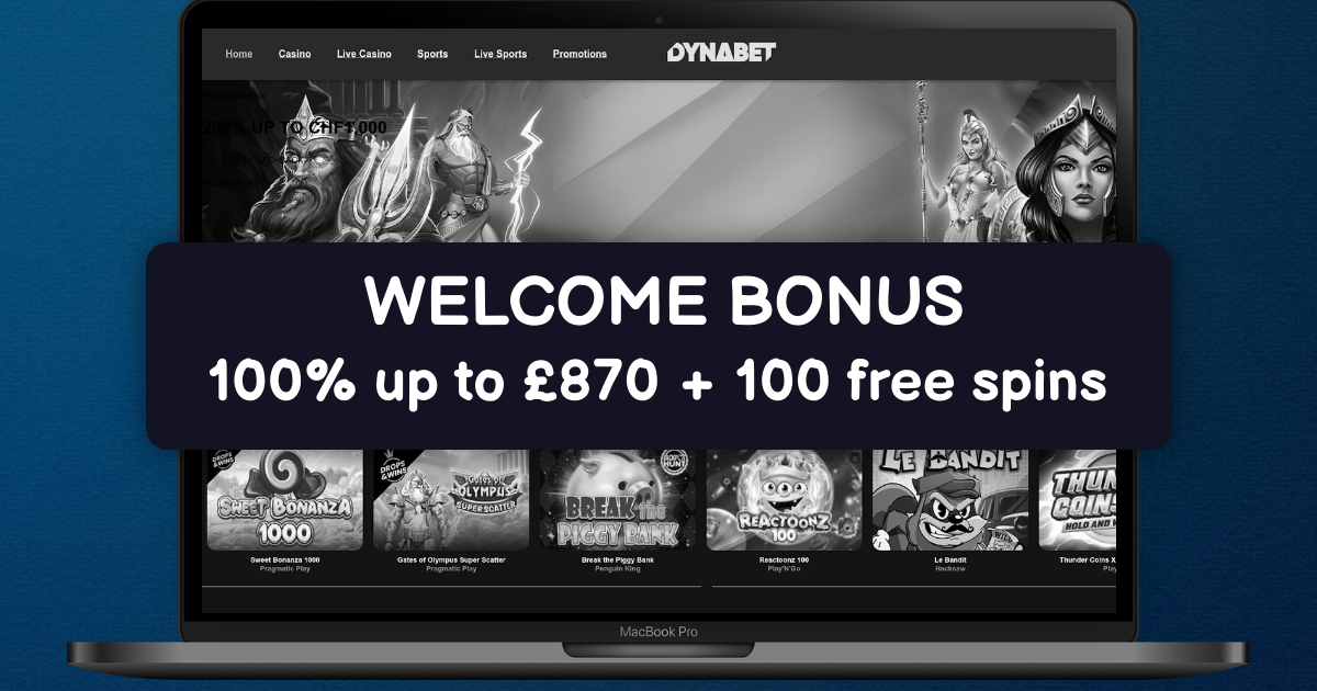 Dynabet Casino welcome bonus